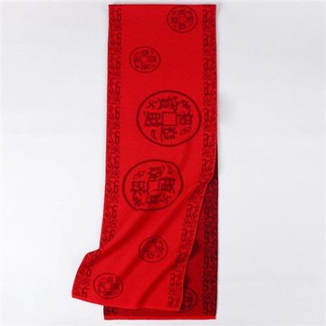 【米蘭精品】圍巾針織披肩-奴羊毛福字針織圍巾男女配件18色74io38