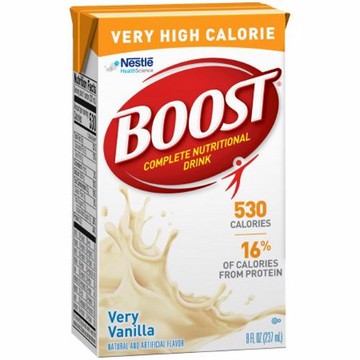Oral Supplement Boost  VHC Very Vanilla Flavor 8 oz. Container Carton Ready to Use 1 Each by Nestle Healthcare Nutrition