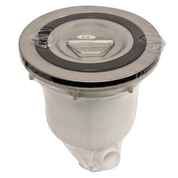 Elephant Waters 沐象 PVC 中提籠 附ST內籃 有溢孔 不鏽鋼 PP材質  銀色 + 白色  1個