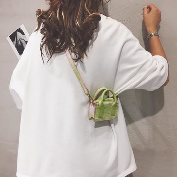 超迷你包包女2025夏新款網紅鱷魚紋手提包ins百搭單肩斜挎小方包