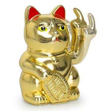 ANGRY CAT 中指貓 (亮金)