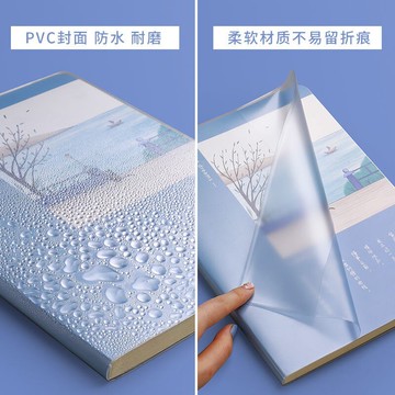 加厚筆記本子A5/B5文具超厚膠套記事本日記本小清新簡約大學生
