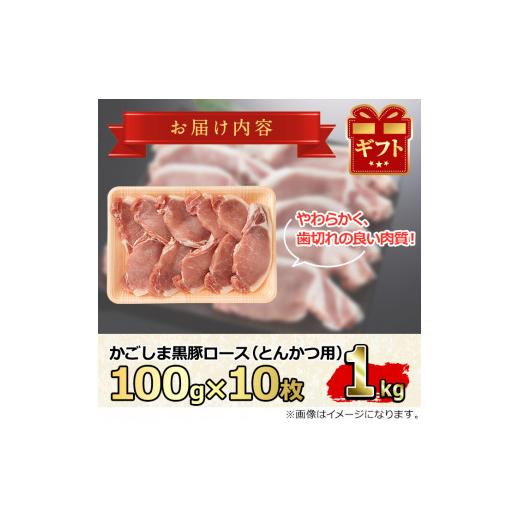 ふるさと納税 鹿児島県 東串良町 かごしま黒豚ロースとんかつ用(計1kg・約100g×10枚)