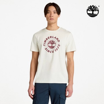 男款白色休閒短袖T恤|A6MW3CM9