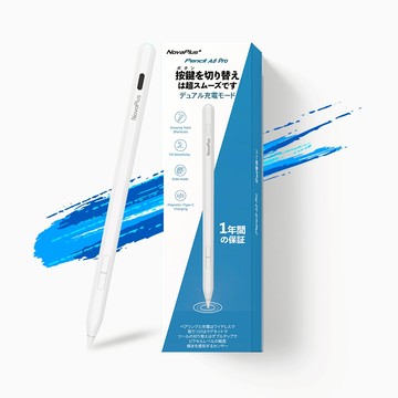 【NovaPlus】 Pencil A8 Pro iPad旗艦繪圖筆｜2026新款｜台灣製造｜磁吸插線雙充｜橡皮擦快捷鍵