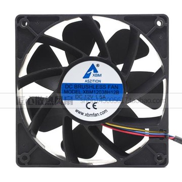 全新XBM ASZITION XBM12038H12B DC 12V 1.5A 12CM大風量散熱風扇