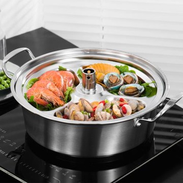 海鮮氣蒸鍋專用蒸煮兩用鍋雙層蒸汽鍋家用多功能蒸螃蟹鍋電磁爐用