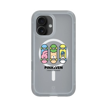iPhone 16 AirX 流變灰 - Pink & Ven - Skateboard PINK&VEN