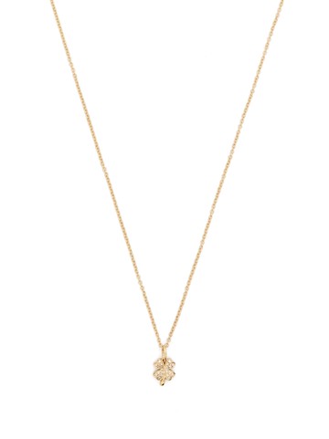 Ef Collection - 14kt yellow gold Clover diamond necklace - women - 14kt Yellow Gold/Diamond - One Size