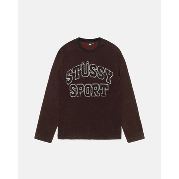 【日貨代購CITY】2024AW STUSSY 2TONE COTTON MESH LS CREW 水洗 長T 大學T