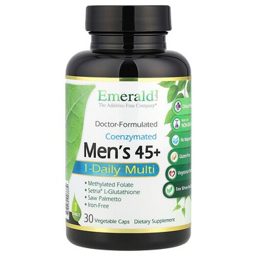 Emerald Laboratories, Coenzymated 男性 45+ 每日 1 粒多維生素，30 粒素食膠囊