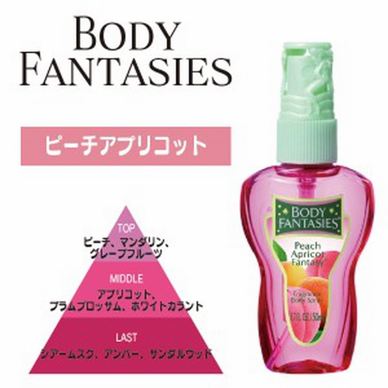 ボディファンタジーbodyfantasiesボディスプレーピーチアプリコット50ml香水 通販 Lineポイント最大1 0 Get Lineショッピング