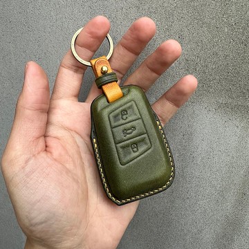 Skoda 磨砂油蠟 鑰匙皮套 Octavia combi kamiq kodiaq fabia