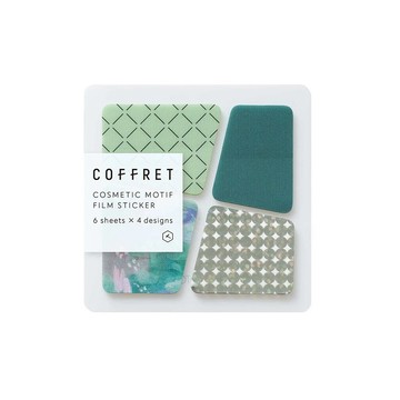 KING JIM HITOTOKI COFFRET調色盤薄膜貼紙 第2彈/ 塊狀/ 孔雀綠