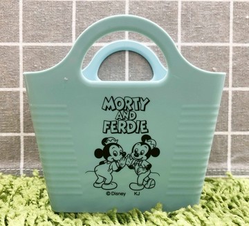 【震撼精品百貨】Micky Mouse_米奇/米妮 ~日本DISNEY迪士尼 米奇&米妮小物收納籃-藍*04555