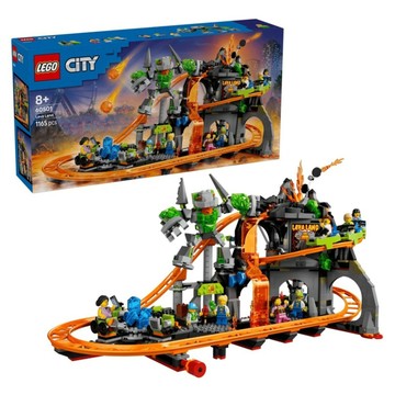 LEGO 60501 城市系列 熔岩國度雲霄飛車樂園 Lava Land Roller Coaster Park  1個