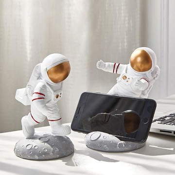 北歐時光小小太空人漫步月球可愛樹脂擺件 (3款任選)