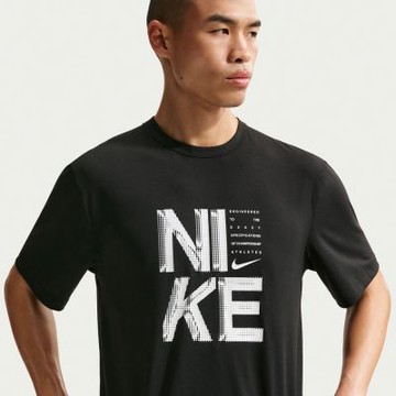 NIKE AS M NK DF HYVERSE GFX FILL SS 男 短袖上衣 運動 休閒 速乾 黑-IF2779010