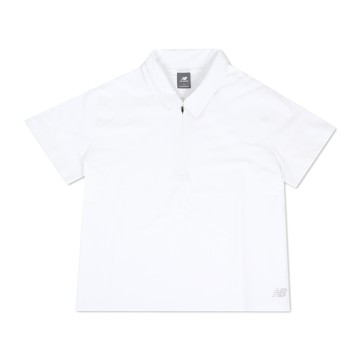 [ACS] New Balance NB Polo衫 Seersucker Tournament 女款 白 短袖 上衣 泡泡紗 寬鬆 快乾 WT51404WT
