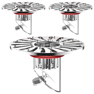 防臭地漏芯 銀色 7.2 x 5cm 有效防臭防蟲 安裝簡便  3個