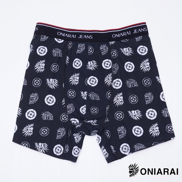 BLUE WAY 鬼洗 ONIARAI-鬼洗滿版LOGO 針織四角褲