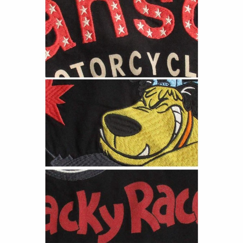 VANSON バンソン 半袖ポロシャツ チキチキマシン 猛レース ケンケン L ポロシャツ メンズ 半袖 VANSON バンソン Wacky Races