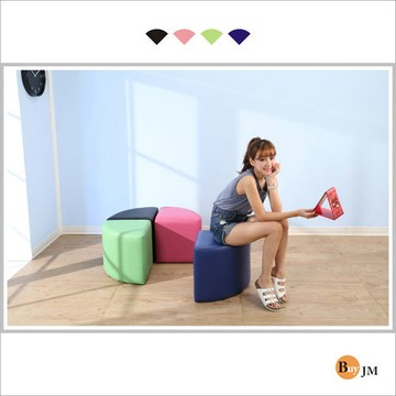 BuyJM 多彩扇形沙發凳/沙發椅(40x40公分)