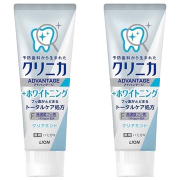 LION 獅王 固齒佳酵素極致亮白牙膏  雙重淨色因子  日本先進酵素配方  130g  2條