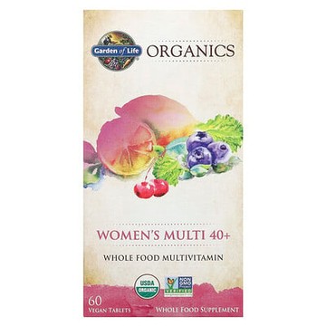 Garden of Life, Organics，40 歲以上女性多營養素片，60 片全素片