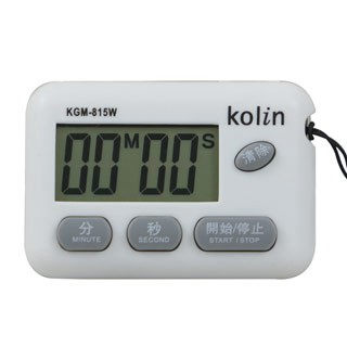 KOLIN 多功能正倒數計時器 KGM-815W |低功率穩定性高|具支架可站立設計|