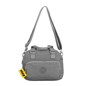 時尚簡約手提斜挎包女雙層大容量單肩包輕便防水尼龍牛津布手提包