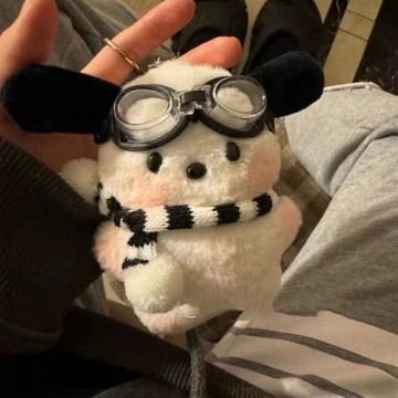 無用良品 多裝扮黑白狗掛件｜可愛掛件 情侶吊飾 可愛吊飾 送禮推薦 交換禮物 鑰匙圈 交換禮物 生日禮物 少女吊飾