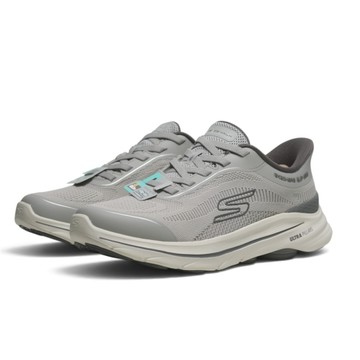 SKECHERS 休閒鞋 GO WALK 8 灰色 瞬穿 免綁帶 健走鞋 男 216789OFWT