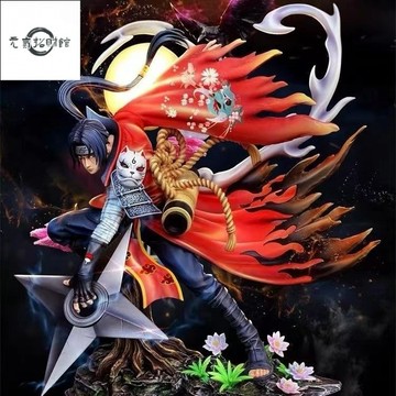 元氣招財 火影忍者公仔佐助鼬痛 Deidara Madara 福袋神秘盒公仔公仔辦公室傢居擺件收藏鵰像模型禮品玩具