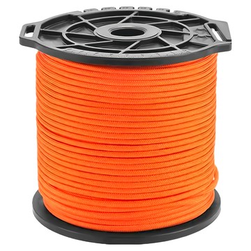 ISE MOUNT 小島嶼山 9芯傘繩線軸 附切割刀槽 100m  橙色  1組