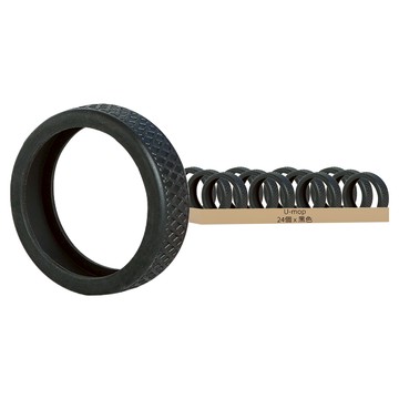 U-mop 行李箱輪子保護套 8個裝 矽膠材質  大號(寬度 1.4cm + 外徑 5.1cm)  黑色