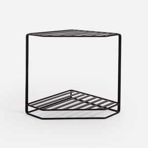 INK鐵製烤漆三角層架 黑