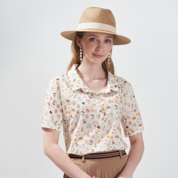 CLL巧玲瓏 清新自然風尚襯領上衣 7133159