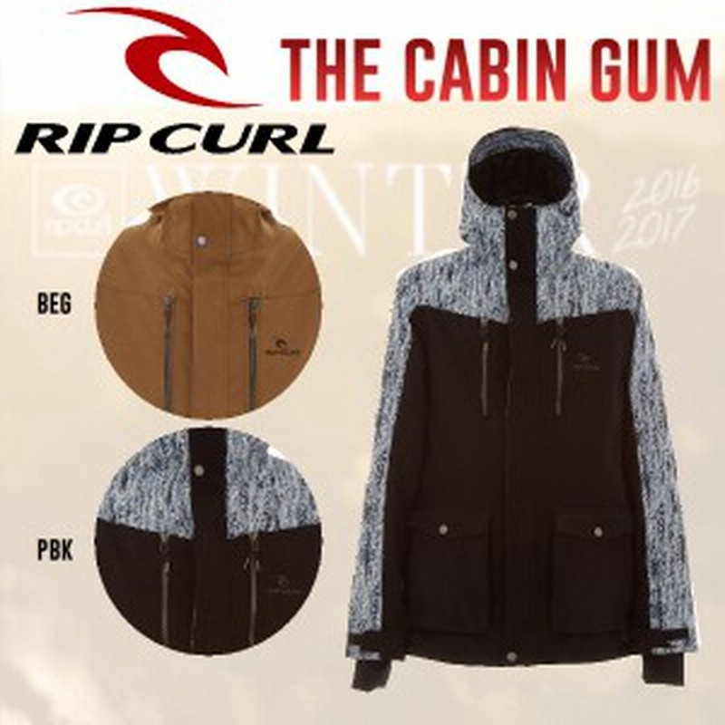 Rip Curl リップカール16 17 The Cabin Gum Jkt メンズスノージャケット スノーボードウェア 2カラー M L 通販 Lineポイント最大1 0 Get Lineショッピング