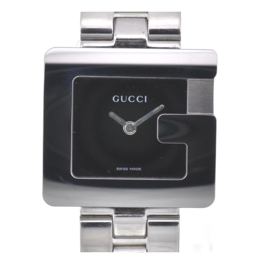 ☆良品【GUCCI】グッチ 3600L ステンレス 黒文字盤 クォーツ