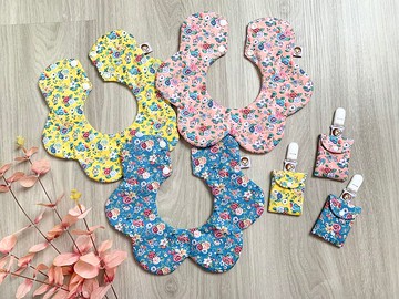 古典花園裡的小玫瑰 口水巾 彌月禮