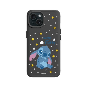 iPhone 15 SolidX 黑 - 迪士尼-史迪奇 Disney Stitch - 史迪奇 - 毛茸茸超可愛