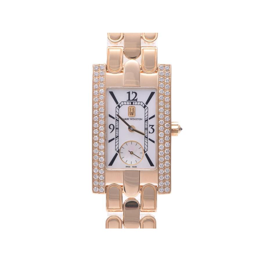 中古 ハリーウィンストン アベニュー 310LQG YG サイドダイヤ シェル文字盤 クォーツ 箱 ギャラ HARRY WINSTON |  LINEショッピング