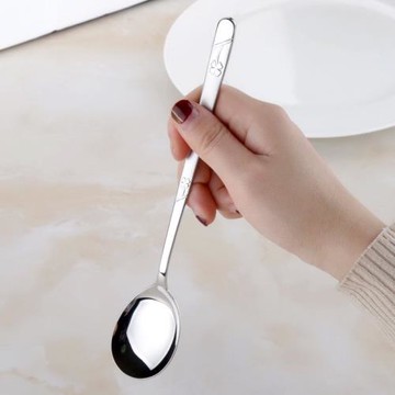 韓式拌飯勺子湯勺家用304不銹鋼韓國勺子長柄湯勺拌飯韓式湯勺飯