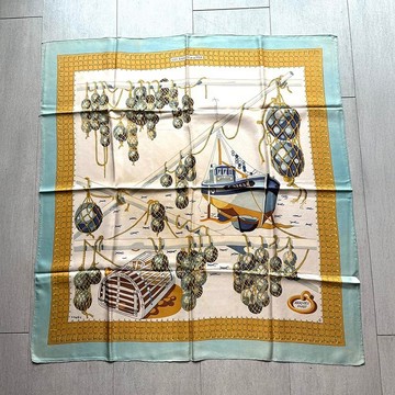 愛馬仕絲巾 Carre Hermès 海中葡萄 Les Raisins de la Mer 1967 年 12acdw38
