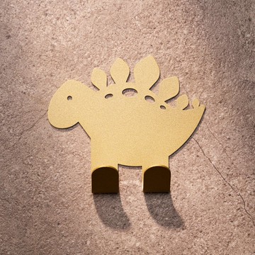 【OPUS東齊金工】歐式鐵藝壁飾掛勾-恐龍狂想曲No.4劍龍(金1入)