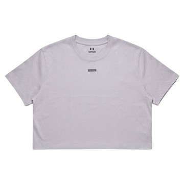 UNDER ARMOUR 安德瑪 WASH LOGO 女款短版T-Shirt  S  灰色