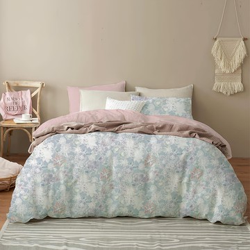 Savamunt 賽芙嫚 奧地利蘭精天絲TM莫代爾床包 標準雙人 綻放灰  三件床包組