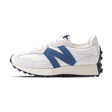 New Balance 女鞋 杏奶海藍色 復古 休閒 厚底 增高 舒適 穩定 緩衝 休閒鞋 WS327JB