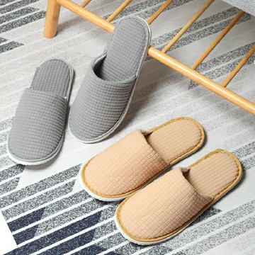 搖粒絨厚底旅行拖鞋 室內拖鞋 居家拖鞋 飯店拖鞋 防滑拖鞋 厚底拖鞋 絨毛拖鞋 毛拖鞋【DH031】99750走走去旅行